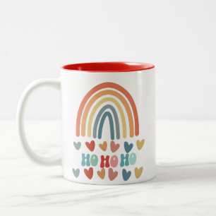 Frohe Weihnachtsfeiern Zweifarbige Tasse