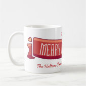 Frohe Weihnachtsfeiertag Scarf Banner Kaffeetasse (Links)