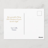 Frohe Weihnachtsfeiertage 3 Foto Collage Postkarte (Rückseite)