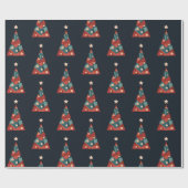 Frohe Weihnachtsfeiertage abstrakte Kunstxmas Geschenkpapier (Flach)