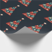 Frohe Weihnachtsfeiertage abstrakte Kunstxmas Geschenkpapier (Ecke)