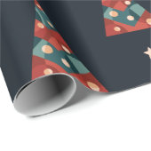 Frohe Weihnachtsfeiertage abstrakte Kunstxmas Geschenkpapier (Rolleneckpunkt)