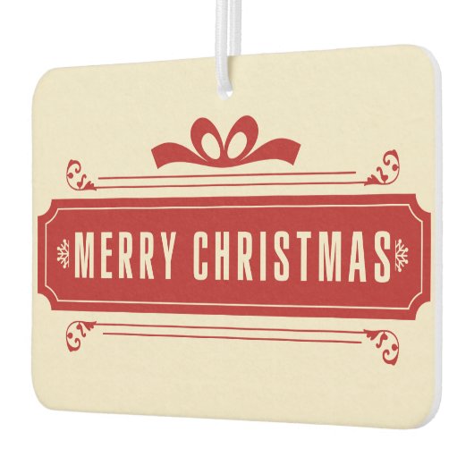 Frohe Weihnachtsfeiertage Autolufterfrischer (Links)