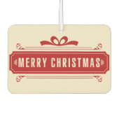 Frohe Weihnachtsfeiertage Autolufterfrischer (Vorderseite)