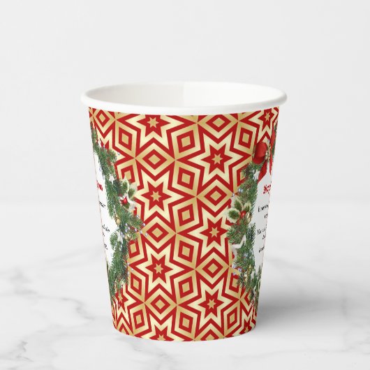 Frohe Weihnachtsfeiertage Business Custom Pappbecher (Links)