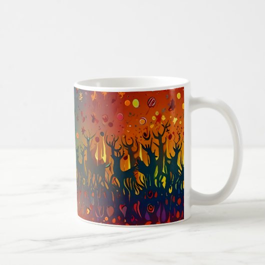 Frohe Weihnachtsfeiertage Cheer Collection Kaffeetasse (Rechts)