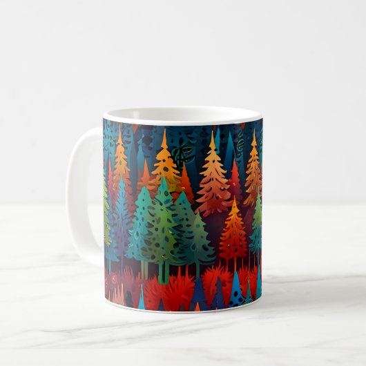 Frohe Weihnachtsfeiertage Cheer Collection Kaffeetasse (Vorderseite Links)