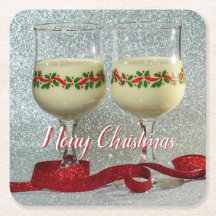 Frohe Weihnachtsfeiertage Eggnog Glasses Pub Board