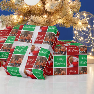 Frohe Weihnachtsfeiertage Familienfeier Foto Colla Geschenkpapier