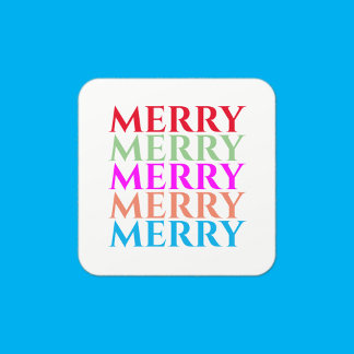 Frohe Weihnachtsfeiertage farbenfrohe Stickers
