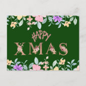 Frohe Weihnachtsfeiertage Feiertagspostkarte (Vorderseite)