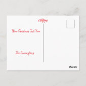 Frohe Weihnachtsfeiertage Foto Boxwood Wreath Postkarte (Rückseite)