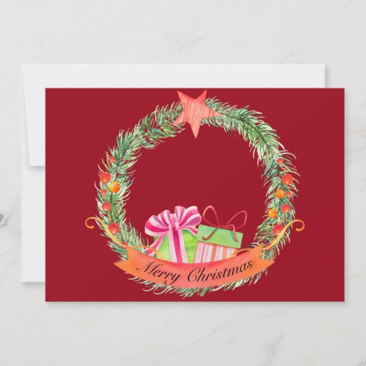 Frohe Weihnachtsfeiertage Foto Feiertagskarte (Vorderseite)