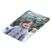 Frohe Weihnachtsfeiertage Foto Magnet (Linke Seite)