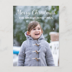 Frohe Weihnachtsfeiertage Foto Postkarte
