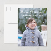 Frohe Weihnachtsfeiertage Foto Postkarte (Vorne/Hinten)