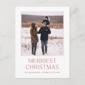 Frohe Weihnachtsfeiertage Foto Weihnachten Postkarte (Vorderseite)