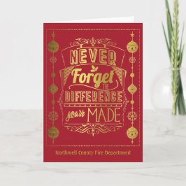 Frohe Weihnachtsfeiertage für Mitarbeiter Karte