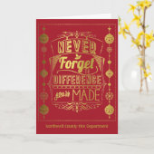 Frohe Weihnachtsfeiertage für Mitarbeiter Karte (Gelbe Blume)