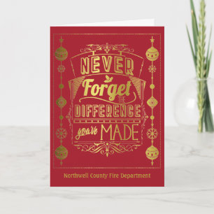 Frohe Weihnachtsfeiertage für Mitarbeiter Karte