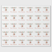 Frohe Weihnachtsfeiertage Geschenk Foto Geschenkpapier (Flach)