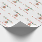 Frohe Weihnachtsfeiertage Geschenk Foto Geschenkpapier (Ecke)