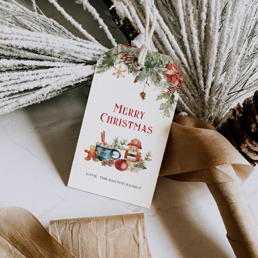 Frohe Weihnachtsfeiertage Geschenkanhänger