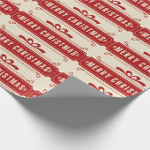 Frohe Weihnachtsfeiertage Geschenkpapier (Ecke)