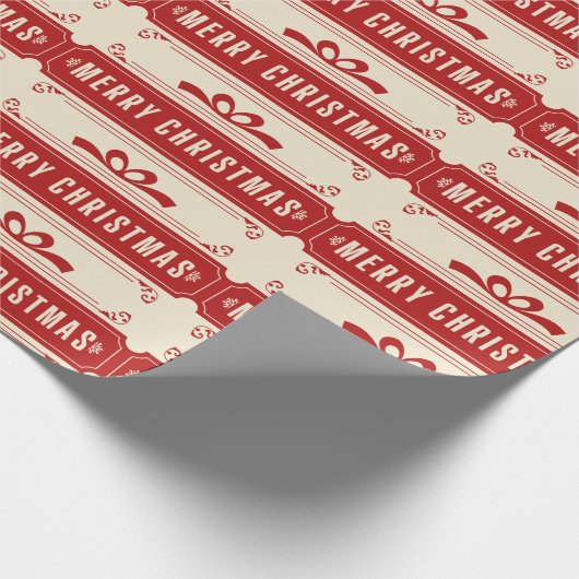 Frohe Weihnachtsfeiertage Geschenkpapier (Ecke)
