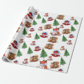 Frohe Weihnachtsfeiertage Geschenkpapier (Ungerollt)