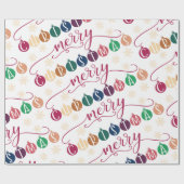 Frohe Weihnachtsfeiertage Geschenkpapier (Flach)
