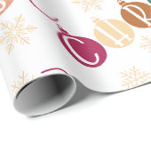 Frohe Weihnachtsfeiertage Geschenkpapier (Rolleneckpunkt)