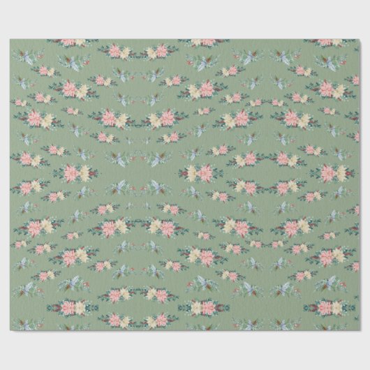 Frohe Weihnachtsfeiertage Geschenkpapier (Flach)