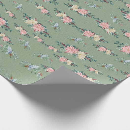 Frohe Weihnachtsfeiertage Geschenkpapier (Ecke)