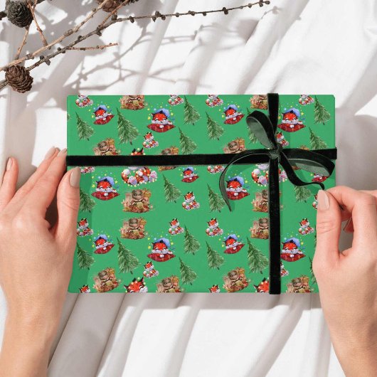 Frohe Weihnachtsfeiertage Geschenkpapier