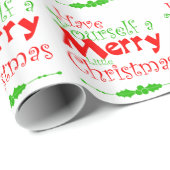 Frohe Weihnachtsfeiertage Geschenkpapier (Rolleneckpunkt)
