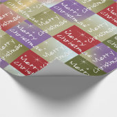 Frohe Weihnachtsfeiertage Geschenkpapier (Ecke)