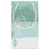 Frohe Weihnachtsfeiertage Geschenktasche Afrikanis Kleine Geschenktüte (Rückseite)