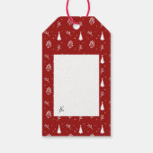 Frohe Weihnachtsfeiertage Geschenktasten Geschenkanhänger (Rückseite)