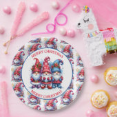 Frohe Weihnachtsfeiertage Gnomes Pappteller (Party)