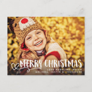 Frohe Weihnachtsfeiertage Gruß Foto Overlay Postkarte