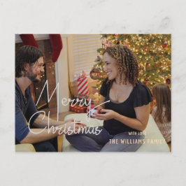 Frohe Weihnachtsfeiertage Grüße Foto Postkarte