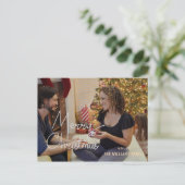 Frohe Weihnachtsfeiertage Grüße Foto Postkarte (Stehend Vorderseite)