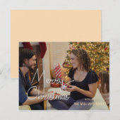 Frohe Weihnachtsfeiertage Grüße Foto Postkarte (Vorne/Hinten)