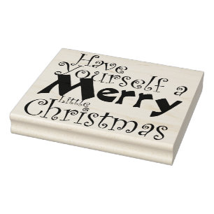 Frohe Weihnachtsfeiertage Gummistempel