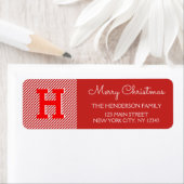 Frohe Weihnachtsfeiertage in Rot und Weiß Streifen (Insitu)