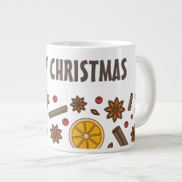 Frohe Weihnachtsfeiertage Jumbo-Tasse
