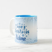 Frohe Weihnachtsfeiertage Kaffee Tee Tasse (Vorderseite Links)