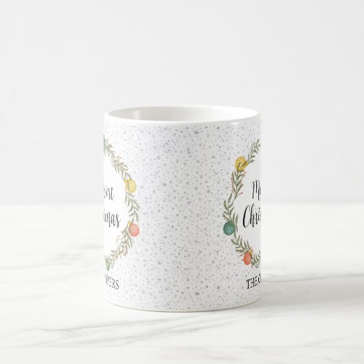 Frohe Weihnachtsfeiertage Kaffeetasse (Mittel)