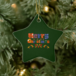 Frohe Weihnachtsfeiertage Keramik Ornament